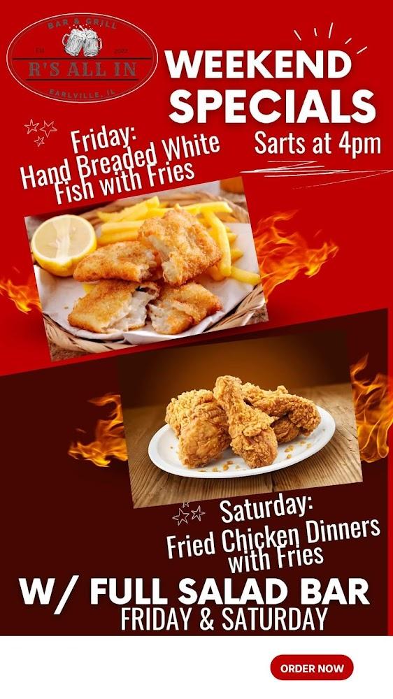 R's All In Bar & Grill Menu image 4